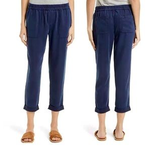 Joie Navy Pull-On Roll Cuff Cargo Jogger Pants XS